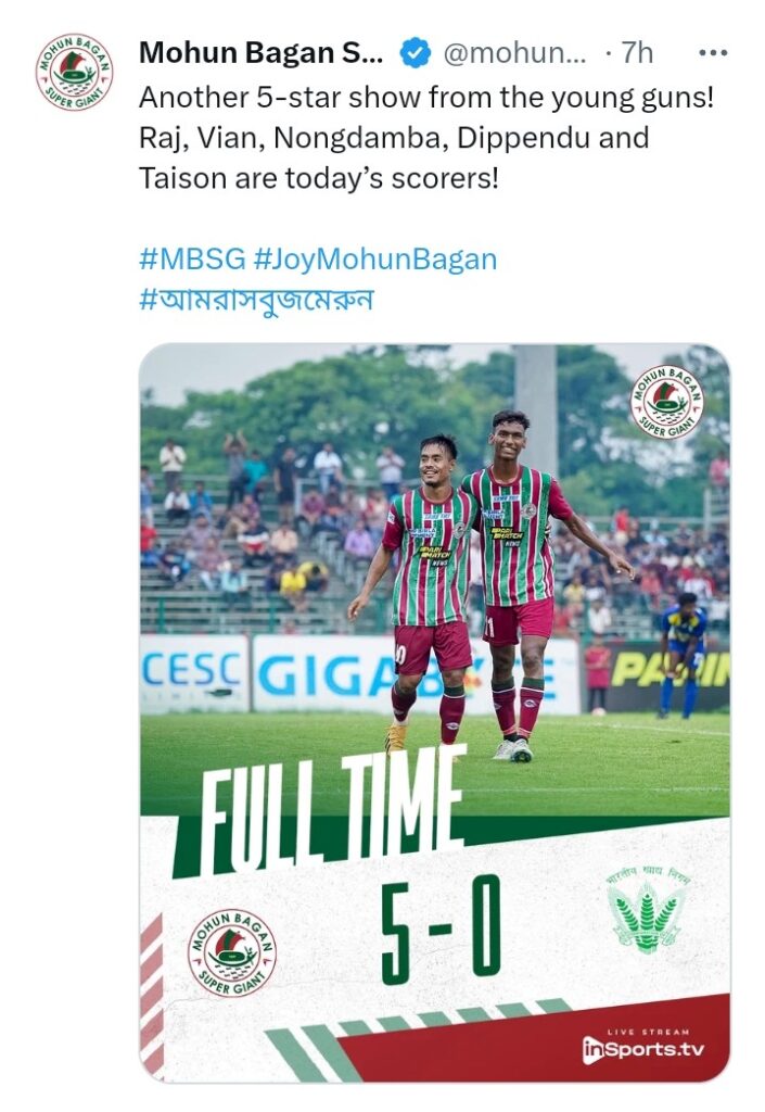 CFl 2023 Mohanbagan vs FCI