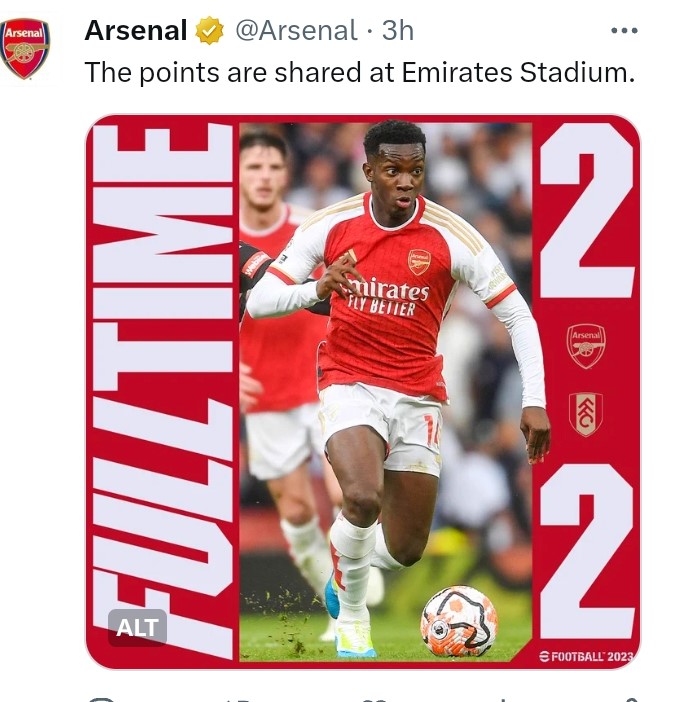 Arsenal vs Fulham