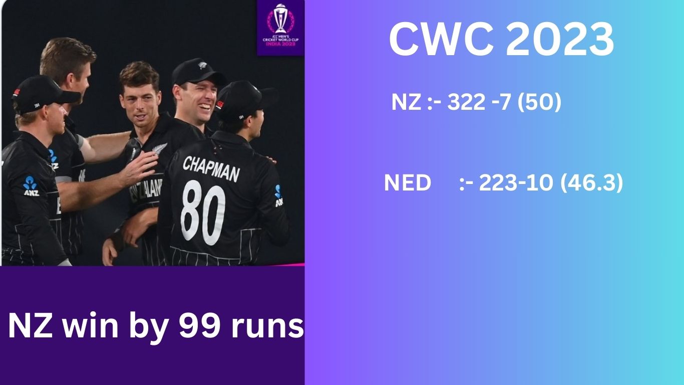 CWC 2023 NZ vs NED